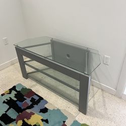 Must Go .. Tv Stand,3 Black Stools And Movie Seats  = All For $300