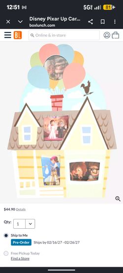 Box Lunch "up" frame