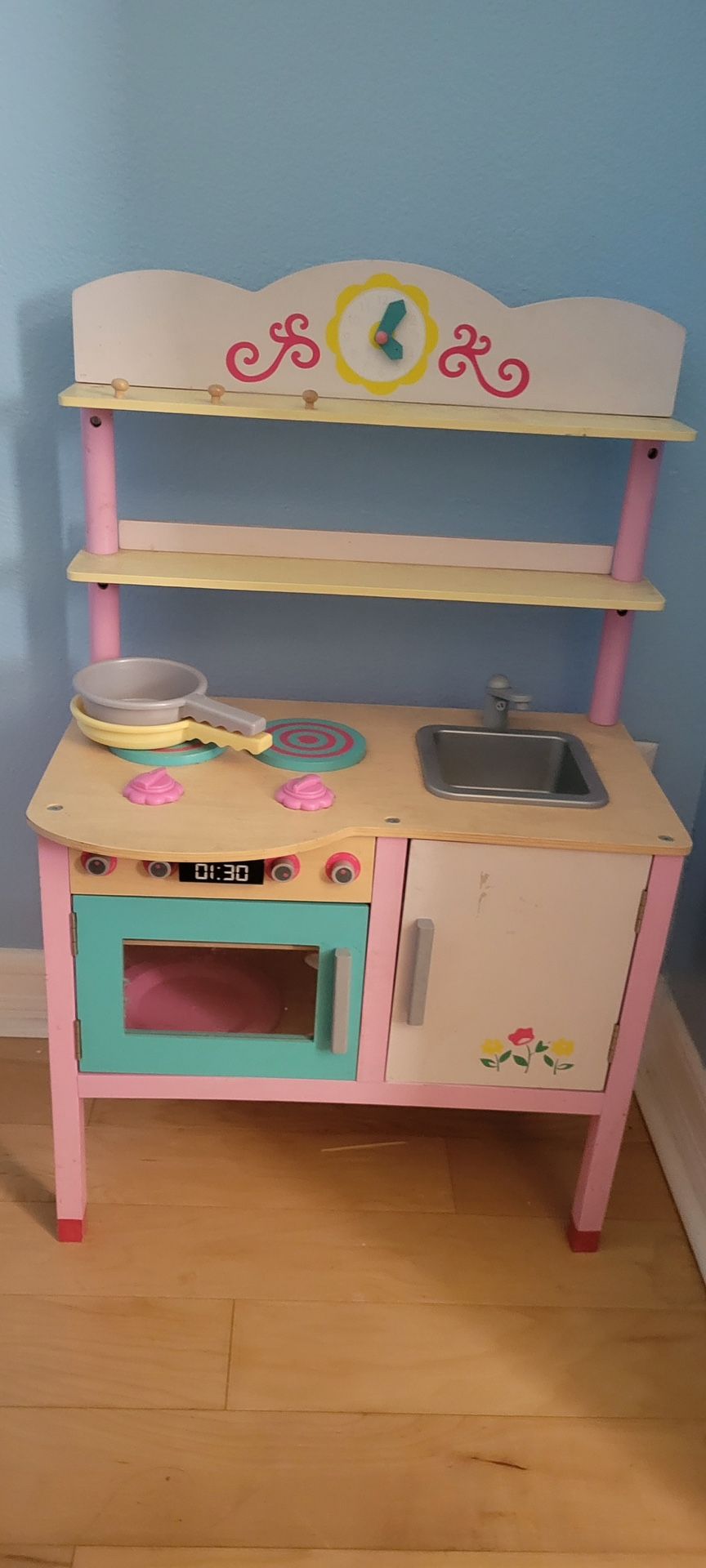 Wooden Toy Kitchen Toddler Kitchen
