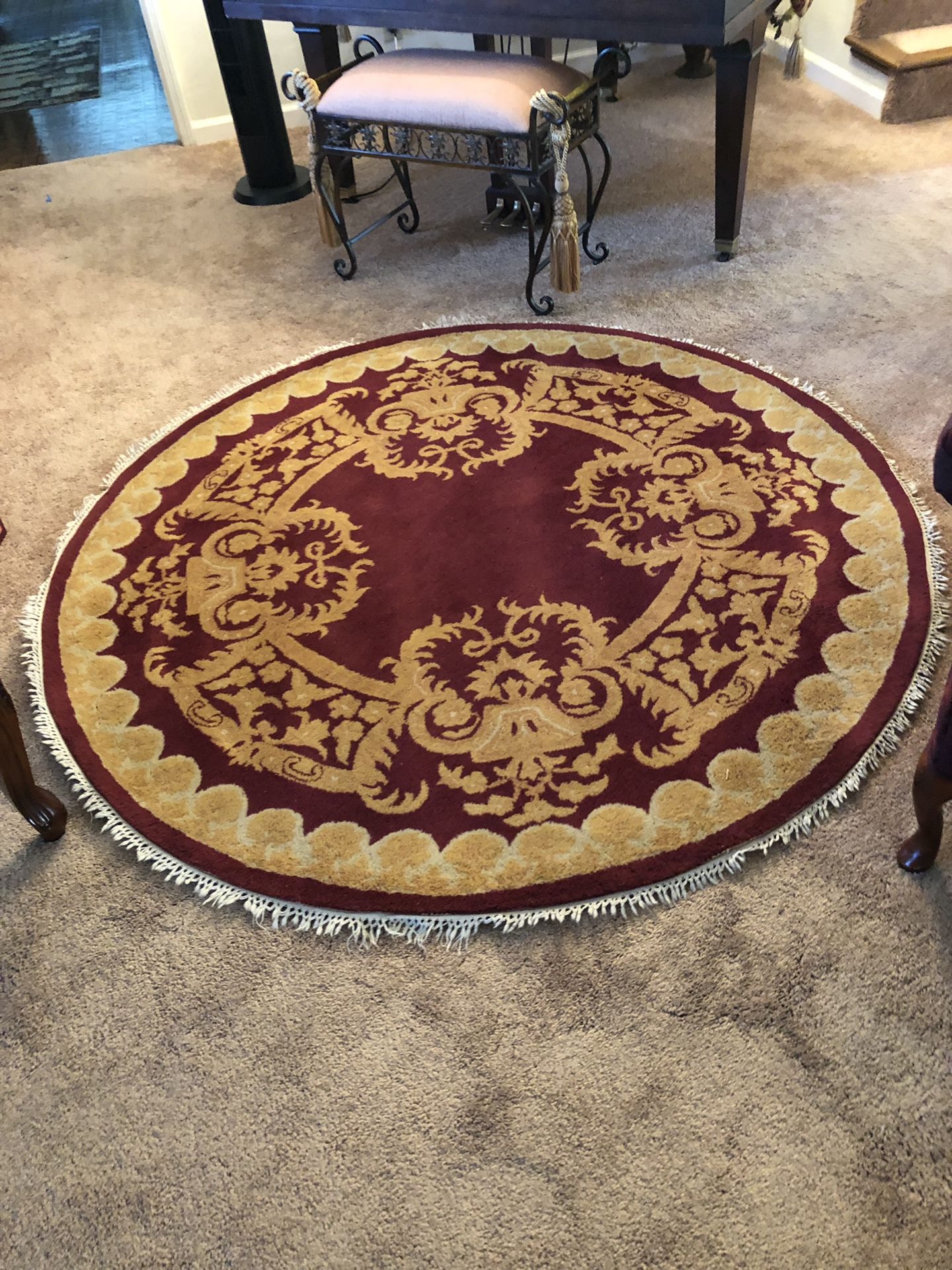 HOME DECORATORS COLLECTION TOULOUSE RUG BURGUNDY