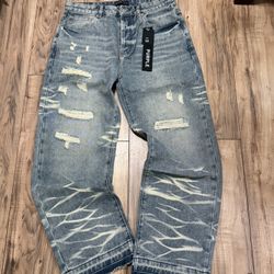 Baggy Purple Jeans 