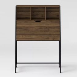 Loring Wood Secretary Desk with Hutch  (New)