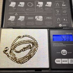 14k gold chain 16.5 inch long 3mm wide 5.9g