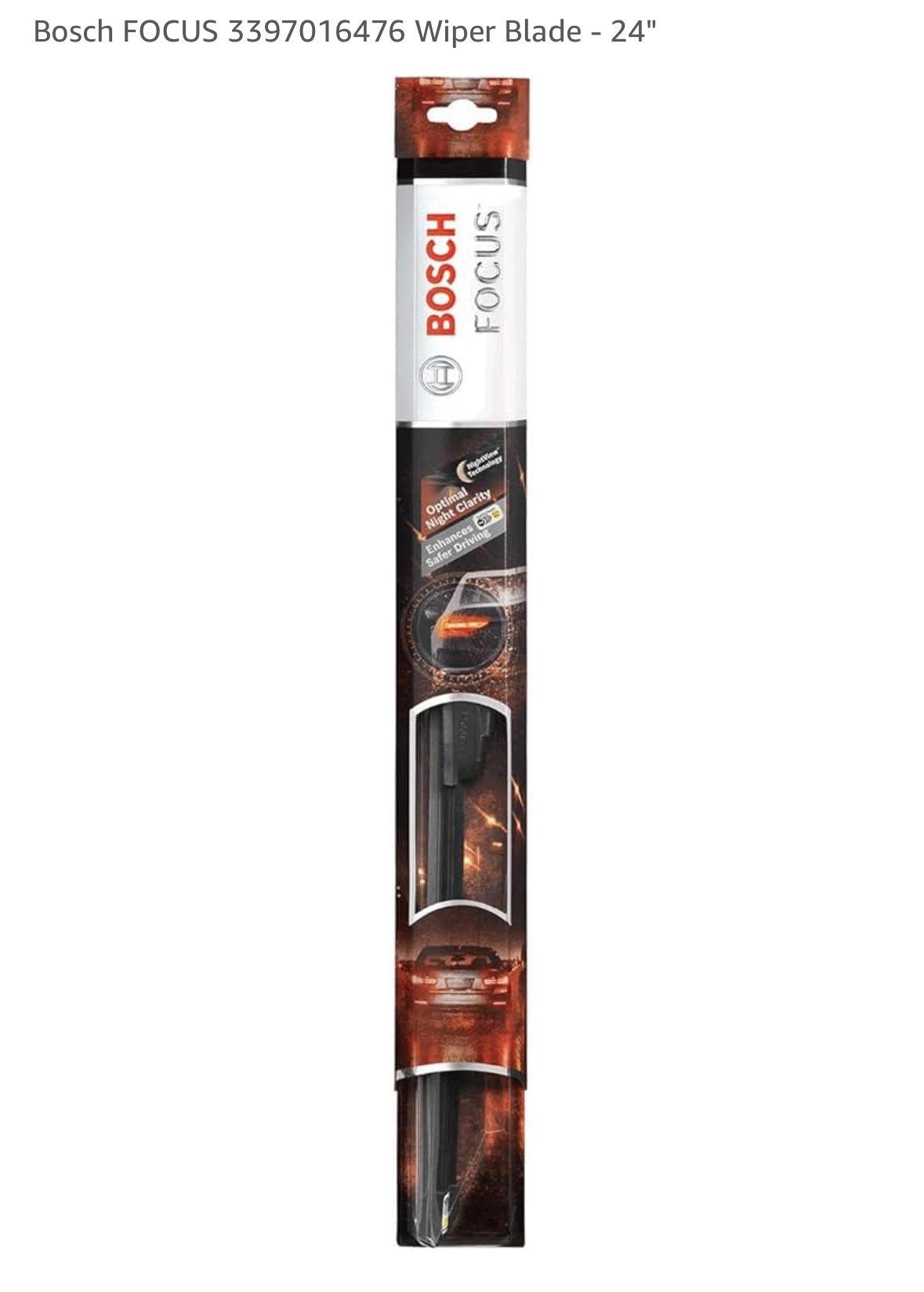 Bosch FOCUS 24” Wiper Blades (Set of 2) – Brand New!