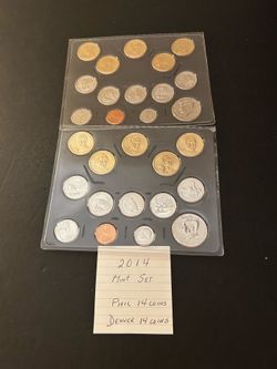 Coins - Uncirculated 2014 mint set in original mint packaging – Total 28 Coins