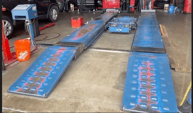 Hunter RX-9 Alignment Scissor Lift With 2 Rolling Jacks