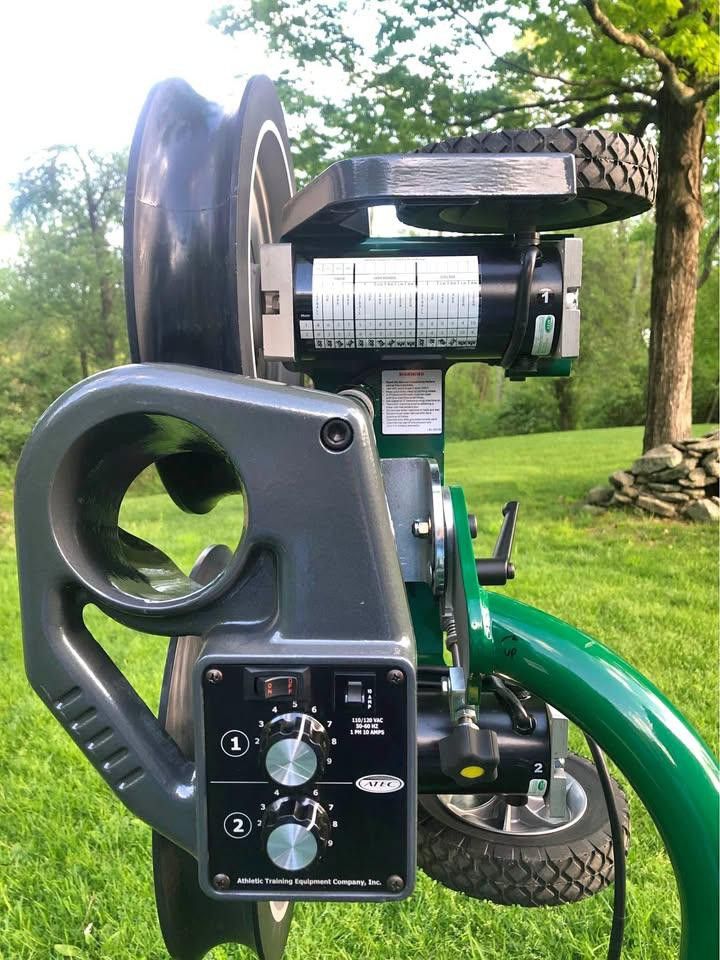 ATEC Baseball Pitching Machine and accessories