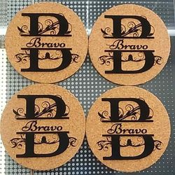 Custom, engraved, personalized coasters.