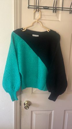 Vintage Color Block Knit Sweater
