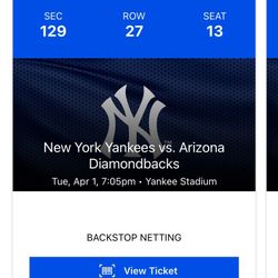 Yankee Tickets For April 1, 2025 
