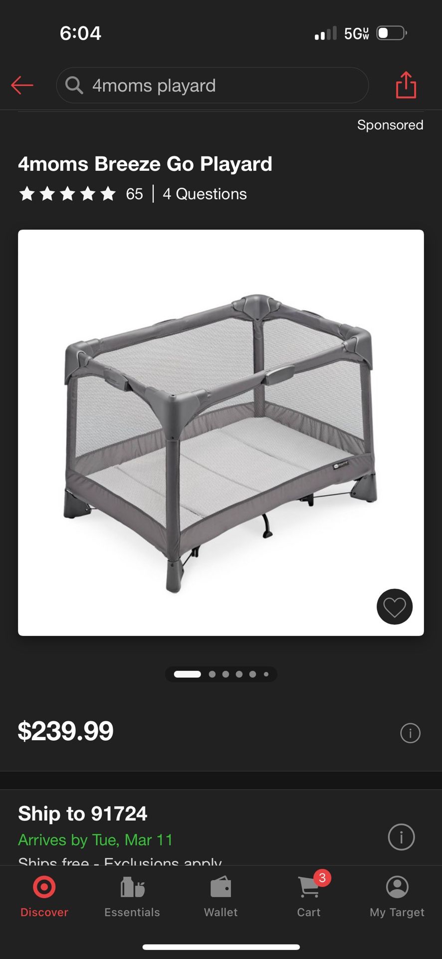 4 Moms Breeze Playpen
