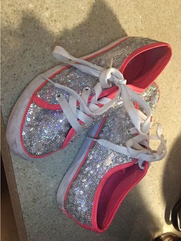 Girls sequins sneakers size 3
