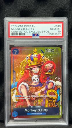Monkey D Luffy P-043 Convention Exclusive Foil - PSA 10