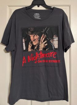 A Nightmare on Elm Street Freddy Krueger Graphic T-Shirt Adult XL Horror Movie Tee