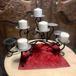 Wrought Iron Candle Holder 