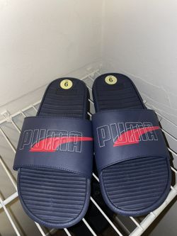 PUMA SLIDES MENS BLUE SIZE 9 