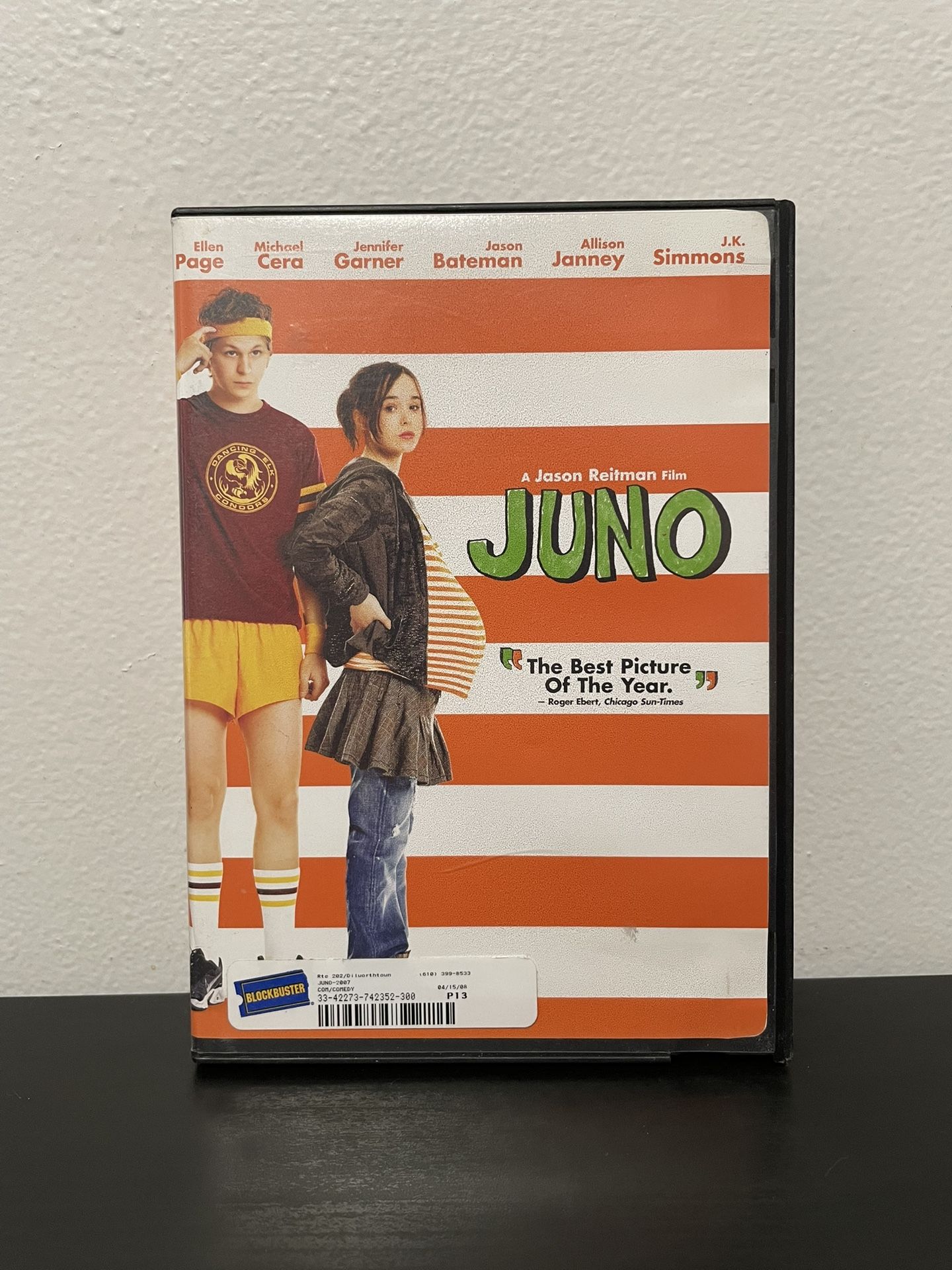 Juno DVD Movie Michael Cera Ellen Page Teen Comedy Widescreen Blockbuster 2007