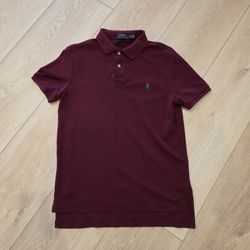 Burgundy Ralph Lauren Polo *stain*