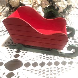 Christmas Wood Sleigh
