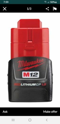 GENUINE Milwaukee M12 12-Volt Lithium-Ion Compact Battery Pack 1.5Ah