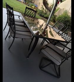Garden table with chairs