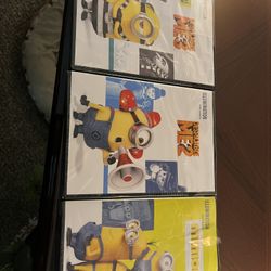 3 NEW (unopened) Minion DVDs