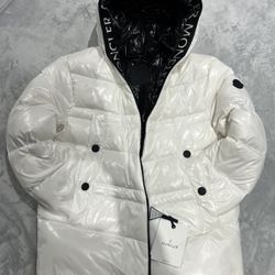 White MONCL Jacket 