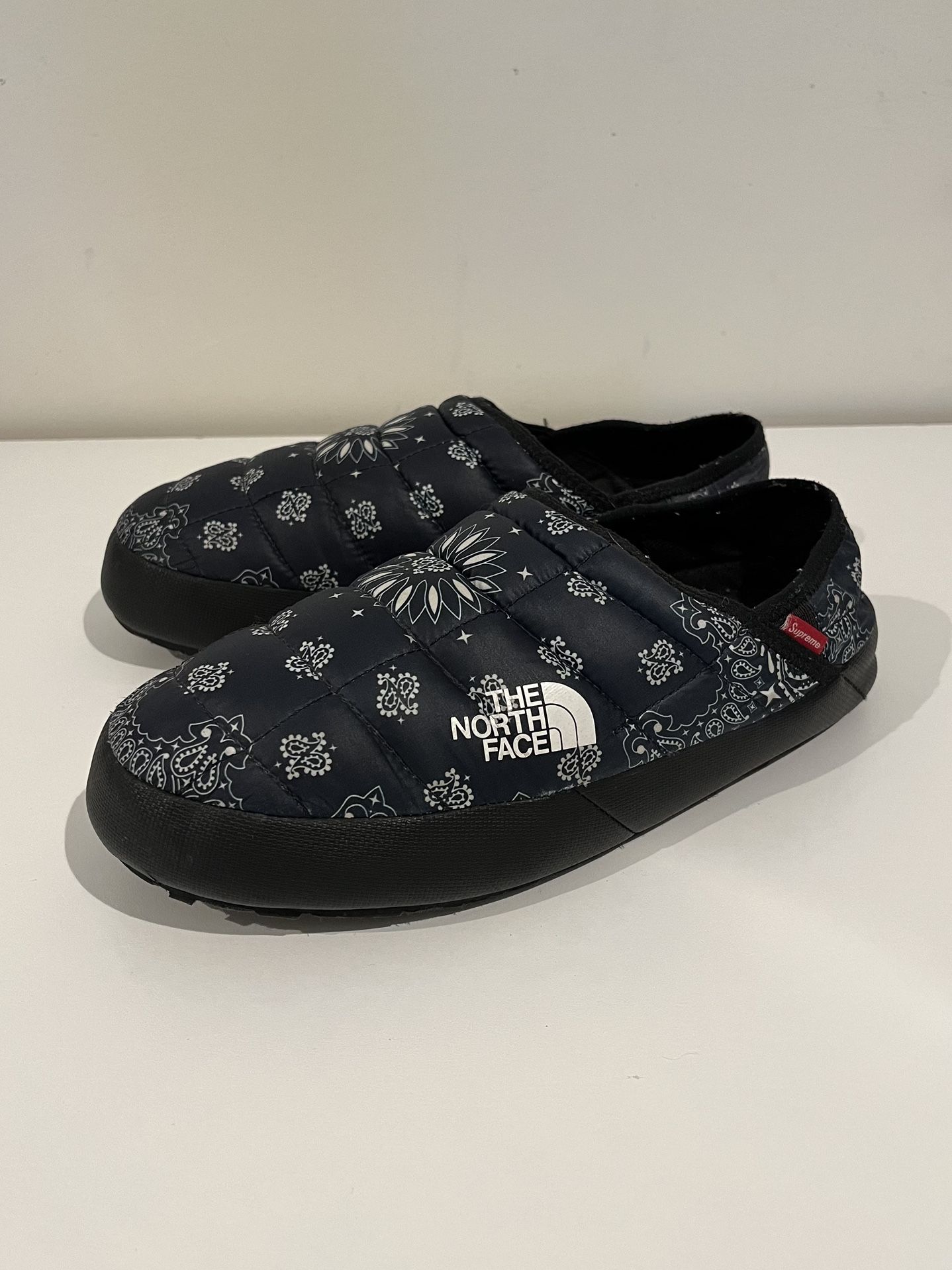 Supreme X North Face Nuptse Bandana Mules Size 9