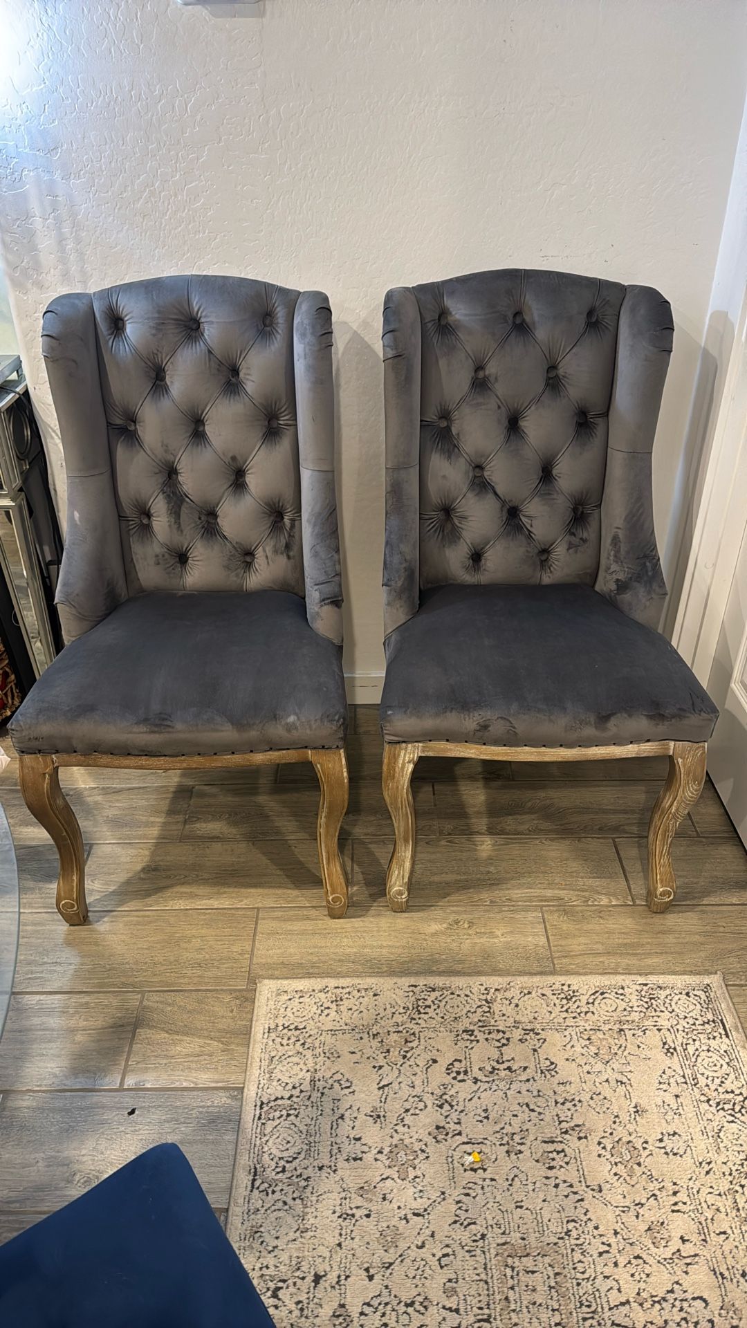 Deconstructed Wingback Chair Originally $599 For Two Chairs