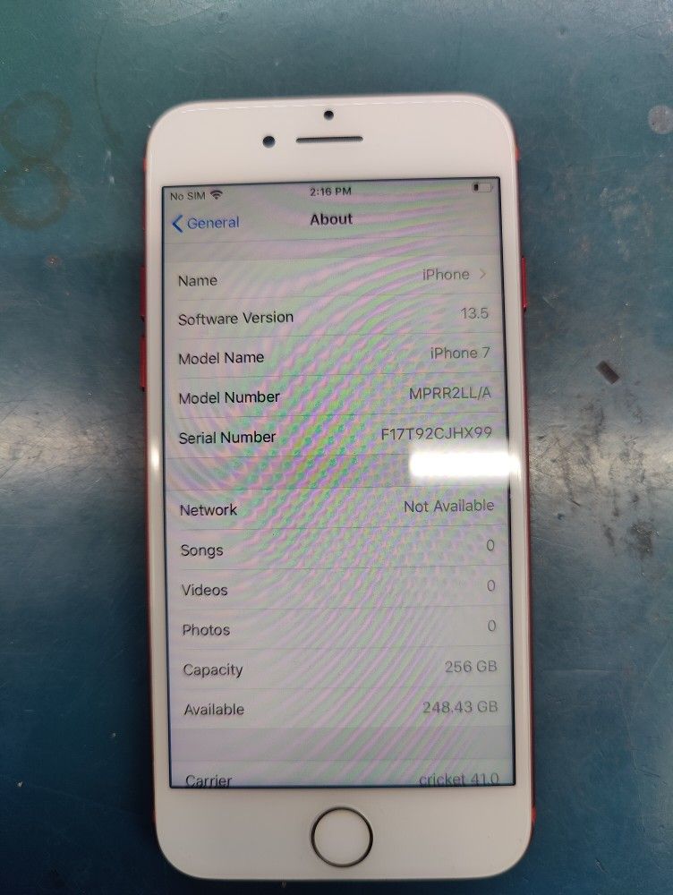 Iphone 7 256GB T-Mobile Locked