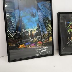 Ninja Turtles Signed Frames