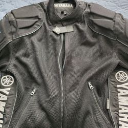Yamaha GYT-R mesh racing/riding motorcycle  jacket with padding, mens small