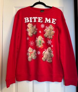 Christmas sweater — like new — size large