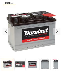 Duralast Platinum Elite Group Size 48 / H6 Absorbed Glass Mat (AGM) Battery H6-AGMEL