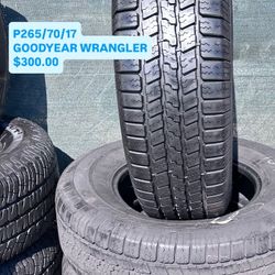 265/70/17 GOODYEAR WRANGLER 