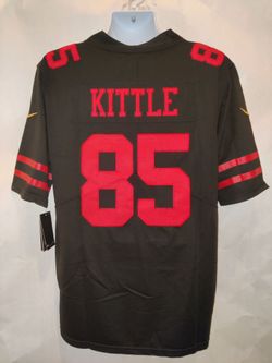 New Mens 49ERS Kittle #85 Black Jerseys Stitched
