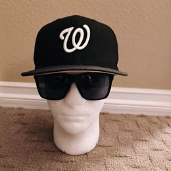 Washington Nationals Black New Era 59fifty 7 1/4 Fitted Hat