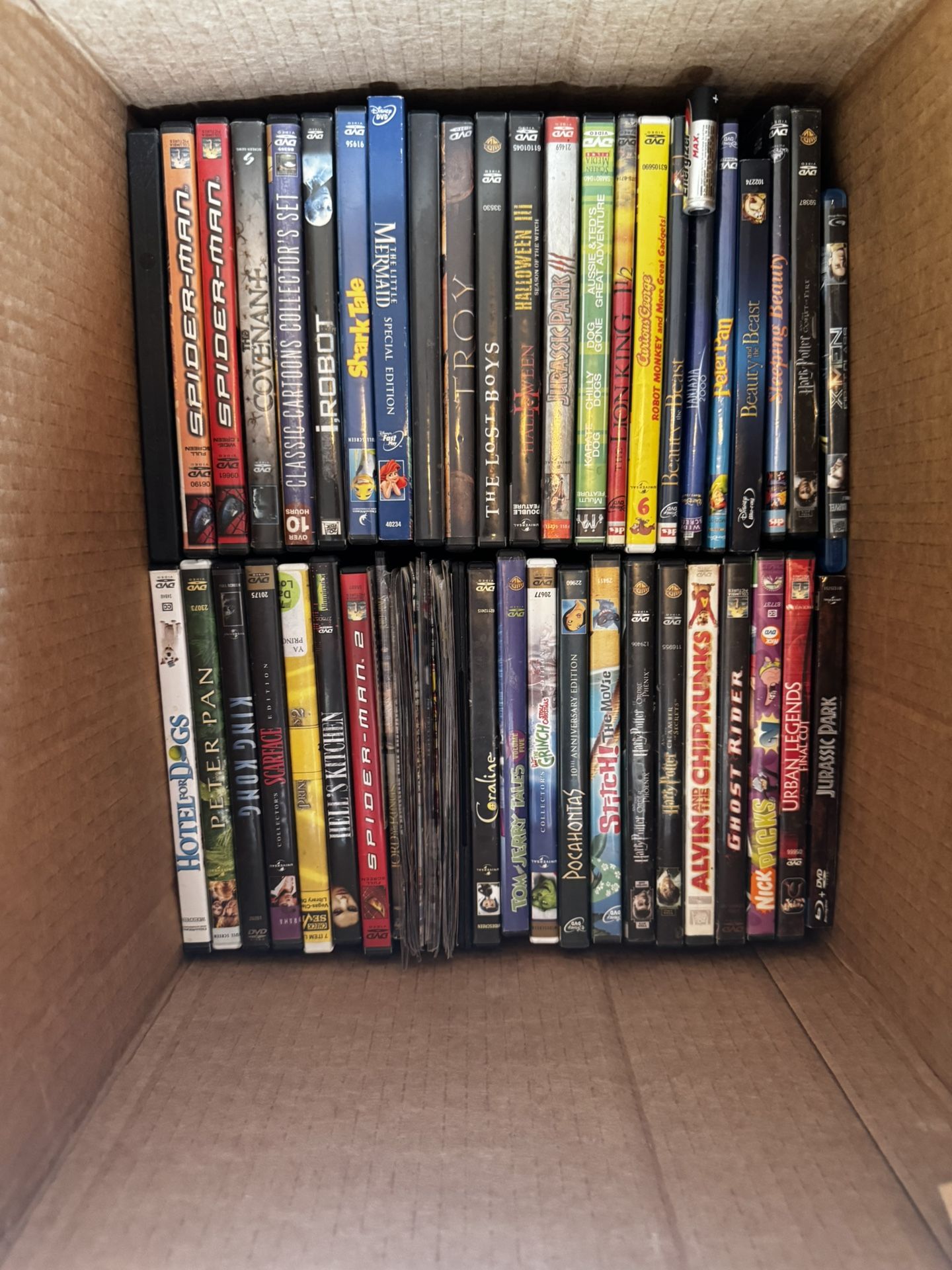 Box Of DVDs And VHS