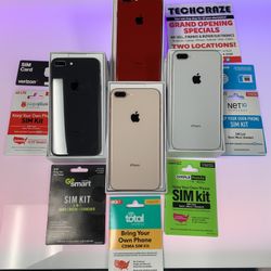 iPhone 8+  64GB (unlocked)   Like New 