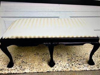 Bench vintage claw and ball Chippendale style bench