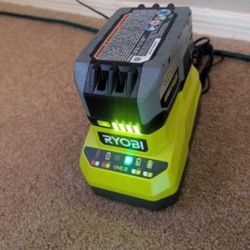 Ryobi Charger And One + Battery 