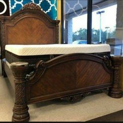 North Shore Dark Brown Panel Bedroom Set 2239