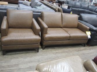Natuzzi Editions Nostalgia Camel Leather Club Chair