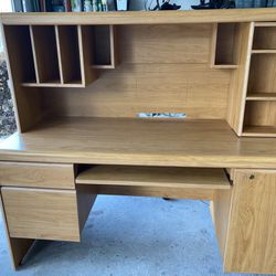 60 X 24 Wood Veneer Desk