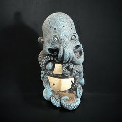 Old Spice Krakengard Men's Deodorant Kraken Figurine Holder Blue 9" Decor Figure