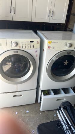Free repairable Frigidaire washer and dryer
