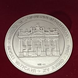 Sterling Silver Commemorative Vatican Medal 