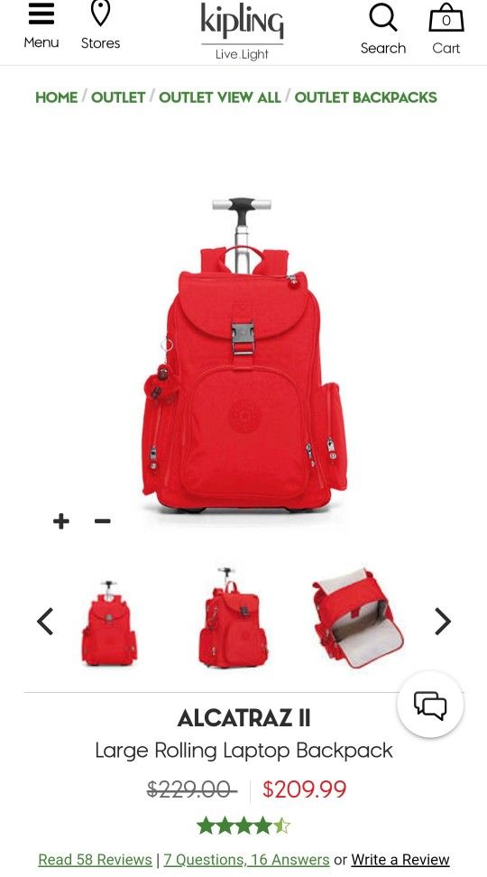 Mochila Kipling Nueva Muy Hermosa Nunca Usada.