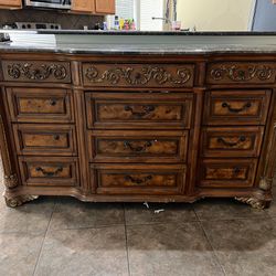 Very New With Marble Top Dresser