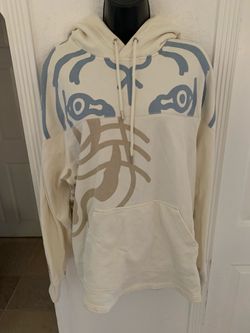 Cream Graphic Pullover Hoodie